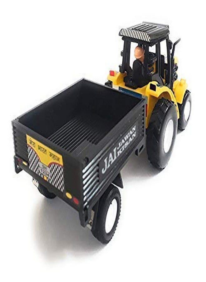 NVF Farmer Tractors with Trolley Toy Pull Back Toy for Kids Pack of 1 (Multicolor) - Image 3